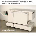  USED BOOKLET MAKER PLOCKMATIC BINDERPRO PL 1020 WITH PL 1030 TRIMMER 